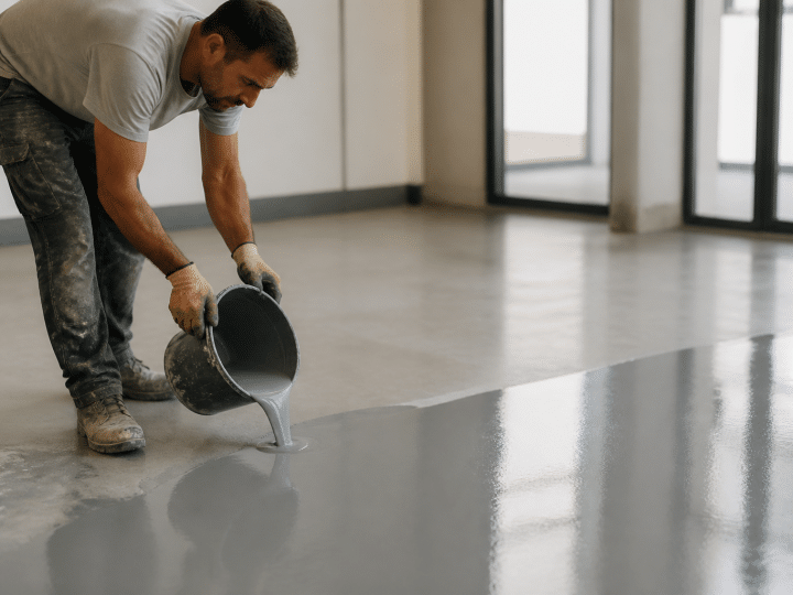 Chape anhydrite flowing screed : combien de temps avant de marcher dessus ?