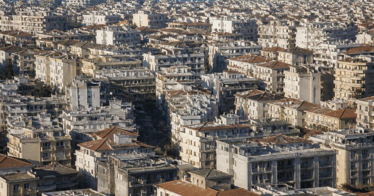 Densite de population urbaine dans commune francaise cotiere
