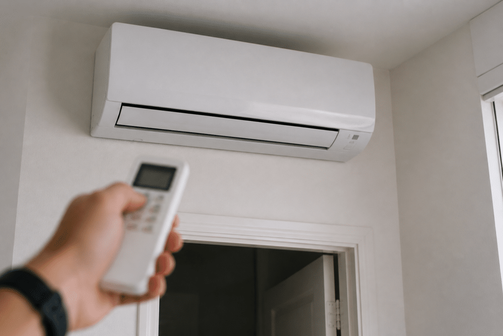 Unité intérieure climatisation murale avec télécommande affichage numérique